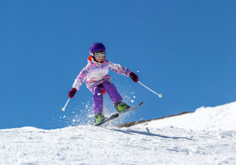 Little Girl on skis